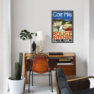 "Rouge Intense" by Jean-Pierre Got, Canvas Print, 18"x12"
