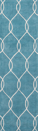 Momeni Bliss Bs-12 Striped Rug, Teal, 3'6"x5'6"