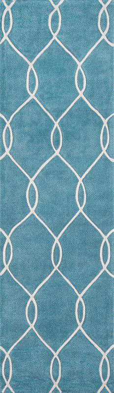 Momeni Bliss Bs-12 Striped Rug, Teal, 3'6"x5'6"