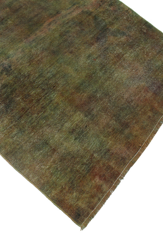 Vintage Distressed Rainbow-dyed Tomas Lt. Brown Runner