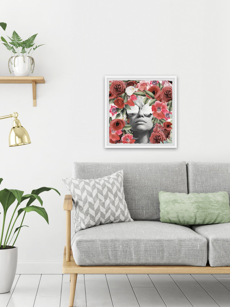 "Meet Me at the Beach" Framed Painting Print, 24x24