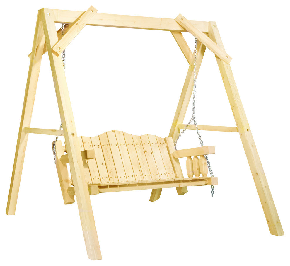 Homestead Collection Lawn Swing With "A" Frame, Exterior Finish