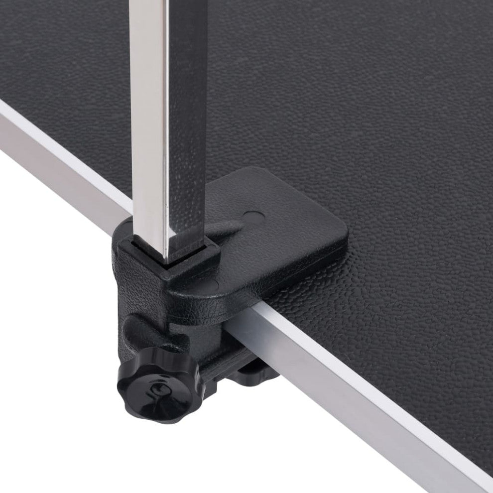 vidaXL Dog Grooming Table Adjustable Arm Foldable Dog Bath Table with 2 Loop