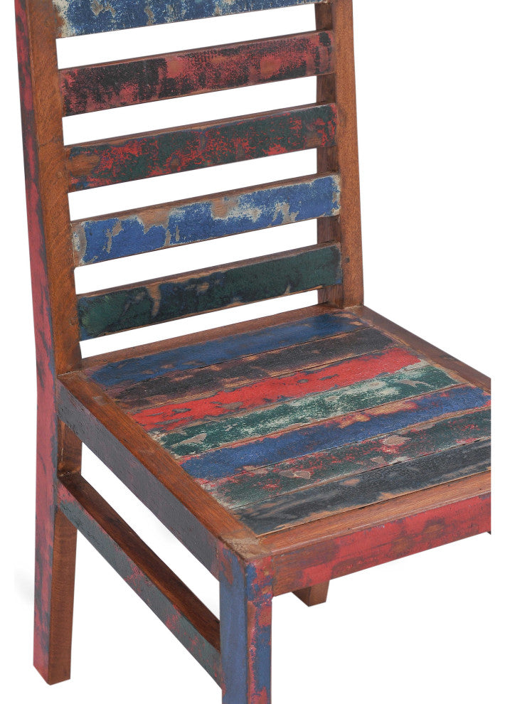 Marina Del Rey Dining Chair Made from Recycled Teak Wood Boats