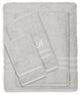 Denzi 4-Piece Towel Combination Set With Monogrammed Letter, A, Grey