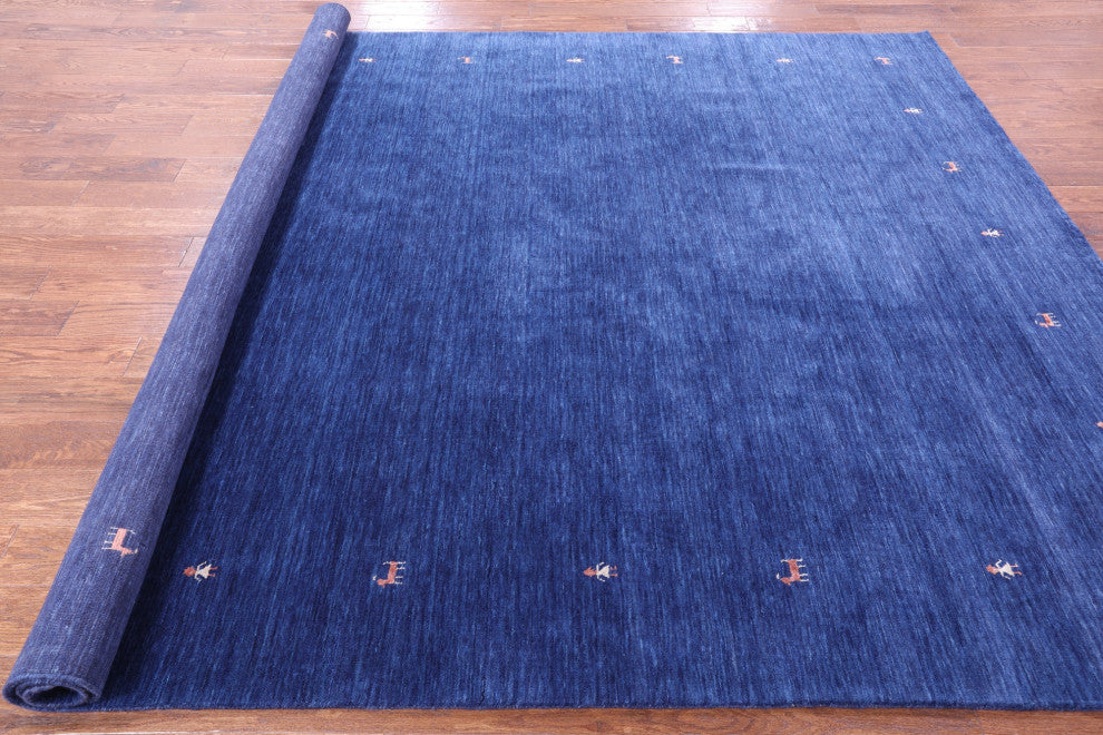 8' 0" X 10' 0" Persian Gabbeh  Hand Knotted Wool Rug - Q15270