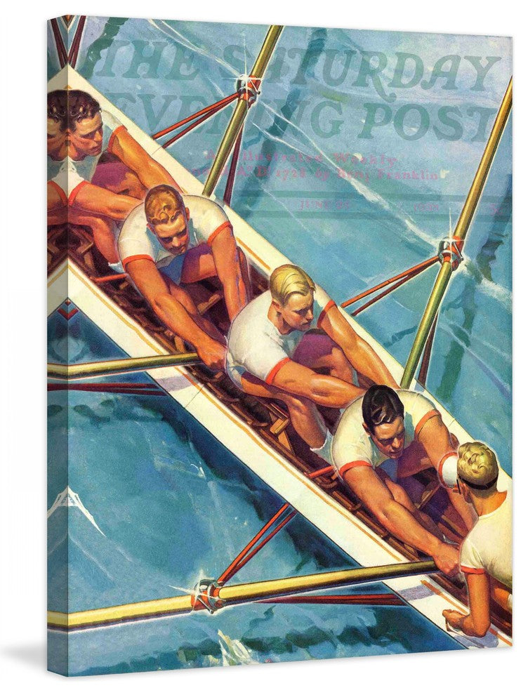 "Scullers" Painting Print on Canvas by Michael Dolas