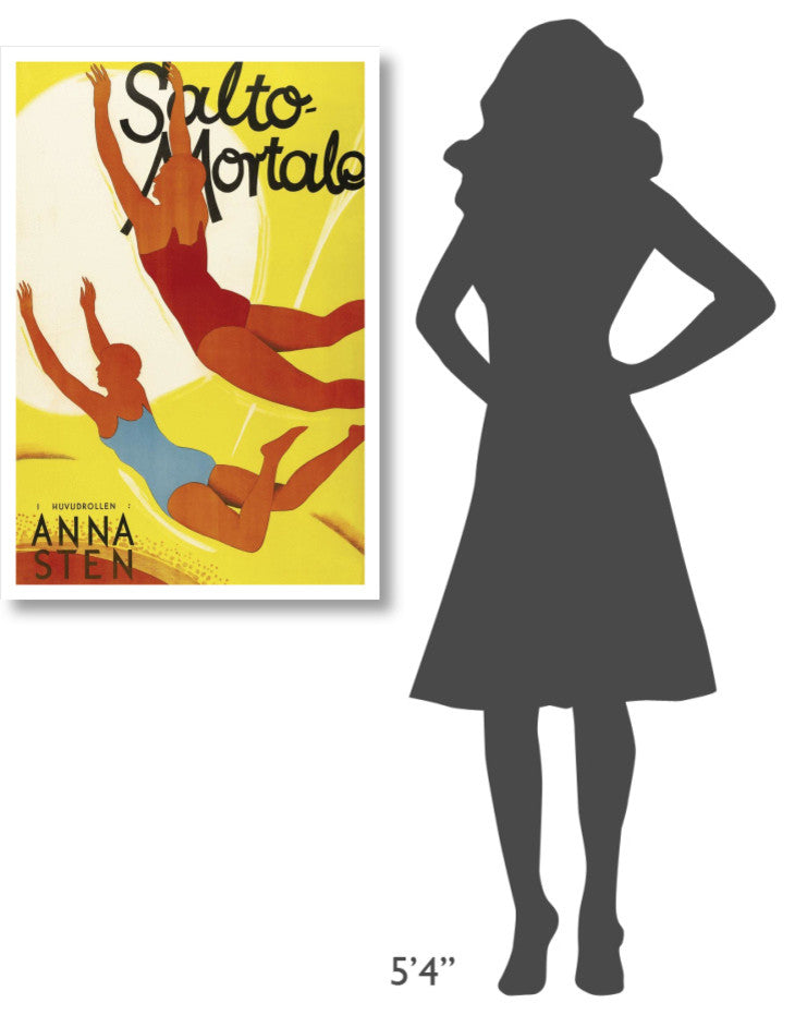 "Vintage Film Posters: Trapeze "Salto Mortale" Paper Print, 26"x38"
