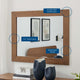 Dresser Drawer Chest Mirror Set, Walnut, Wood, Modern, Mid Century Guest Suite