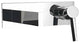 Caso Wall-Mounted Faucet, Chrome, Without pop-up drain