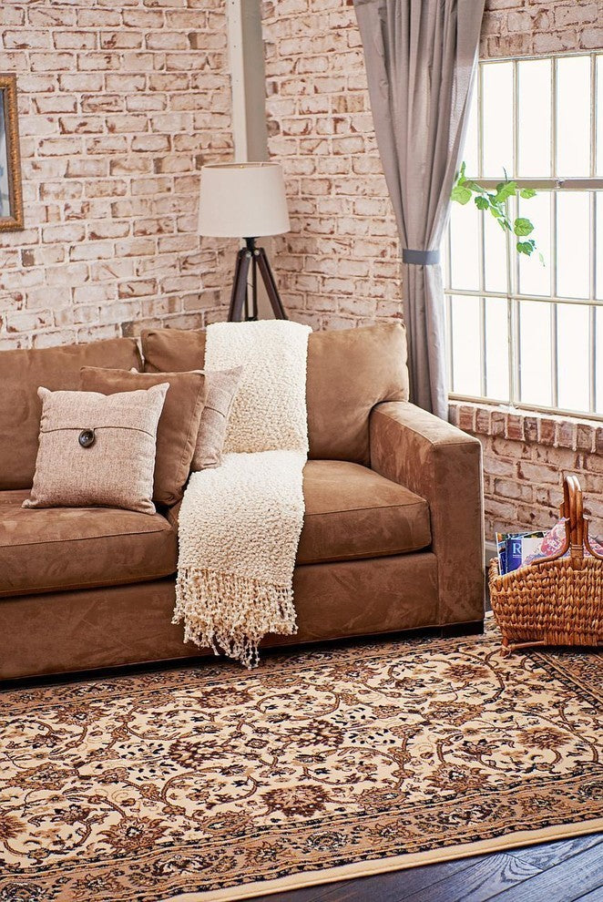 Unique Loom Ivory Washington Sialk Hill 2'' 2 x 8'' 2 Runner Rug