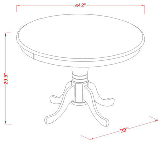 5 Pc Small Kitchen Table Set -Kitchen Table And 4 Dinette Chairs