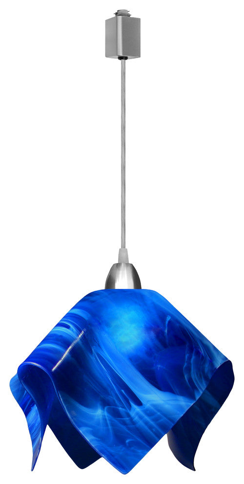 Jezebel Radiance Flame Large Track Light, Cobalt Blue
