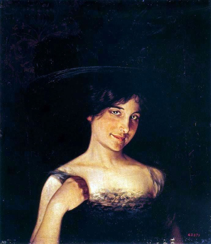 Alexandre De Riquer Retrato de Mujer, 20"x25" Wall Decal Print