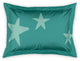 Green Star Pattern Standard Brushed Poly Sham