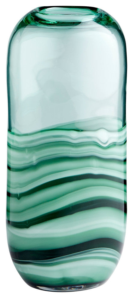 Torrent Vase, Green-Short