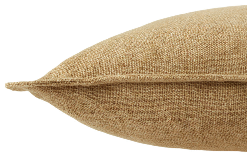 Jaipur Living Blanche Solid Tan Down Pillow 22"