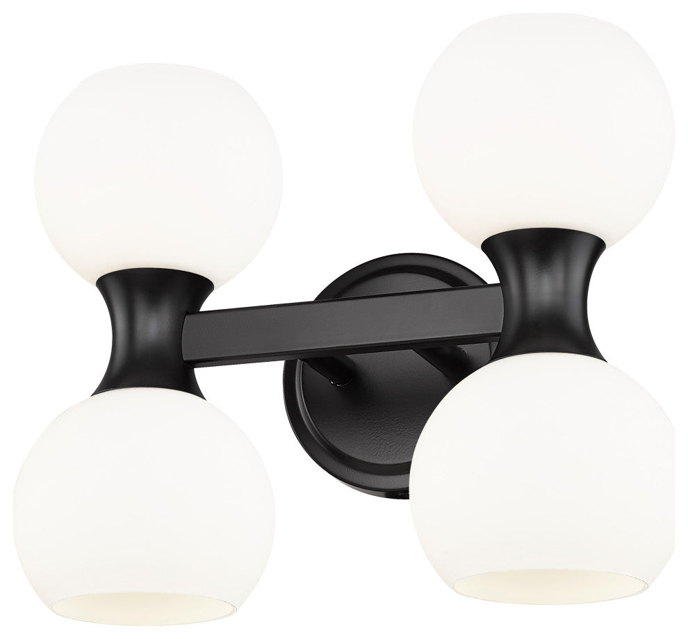 Z-LITE 4-Light Vanity, Matte Black