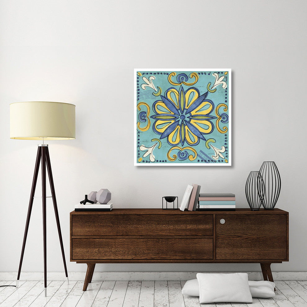 "Tuscan Sun Tile IV Color" Digital Paper Print by Anne Tavoletti, 38"x38"