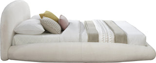 Genesis Upholstered Bed, Cream, Teddy Fabric, King