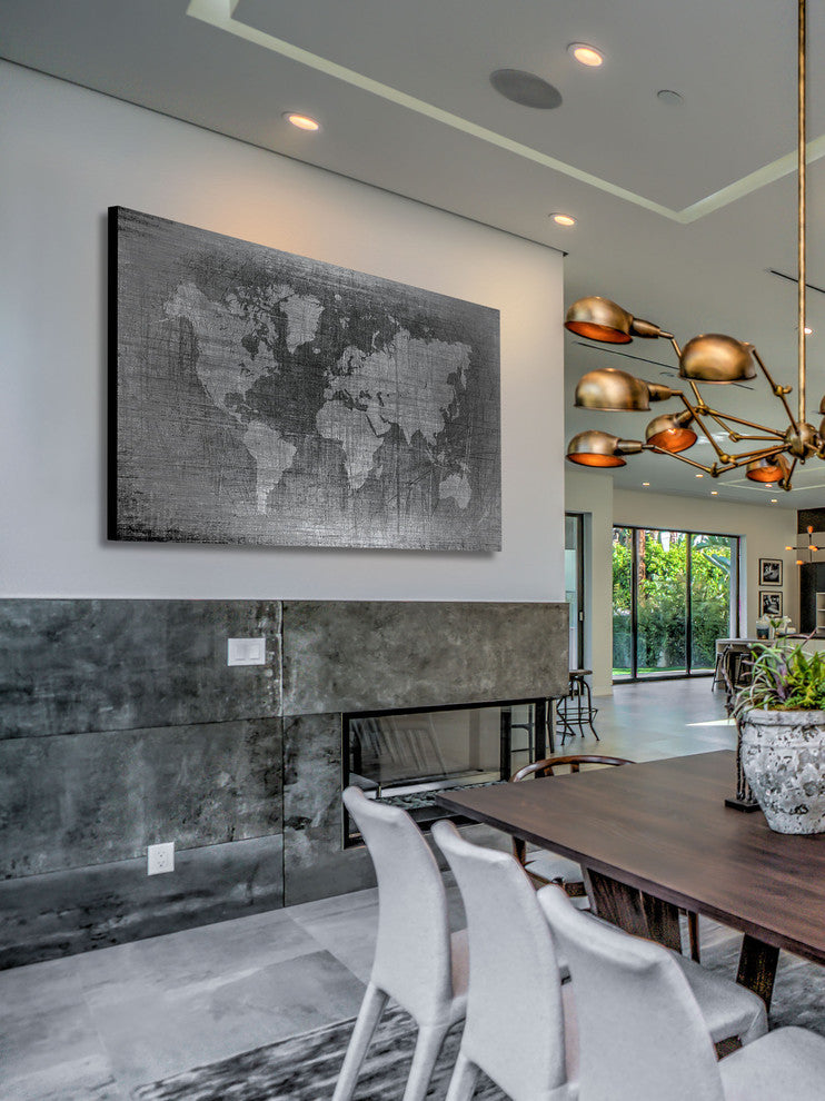 "Latitude 2" Print on Brushed Aluminum, 60"x40"