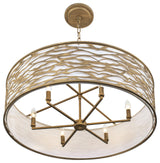 Kato 6-Lt Convertible Semi-Flush/Pendant - Havana Gold