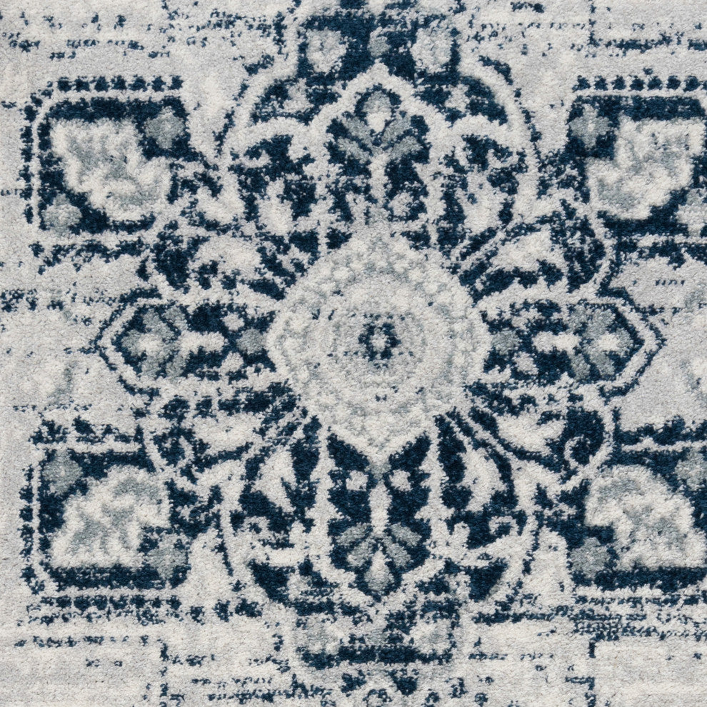 Alexandria Yana Power-Loomed Polypropylene Area Rug, Deep Blue, 2'x3'
