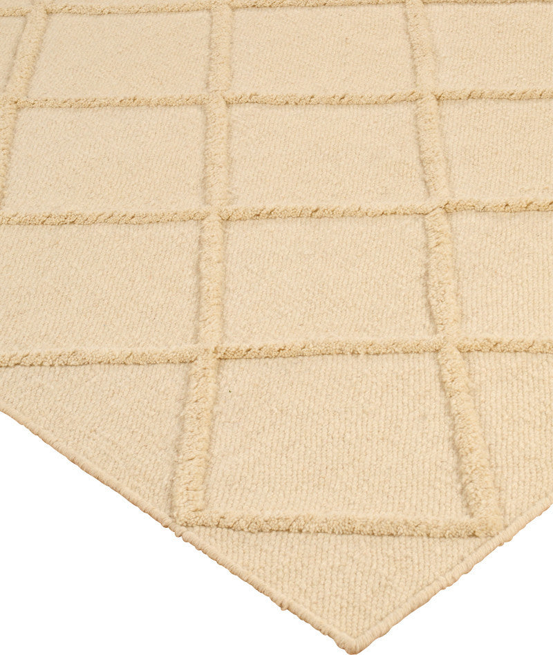 "Century City" Morrocan Wool Rug, 100% Natural Fiber, Hand Woven, 4' X 6'