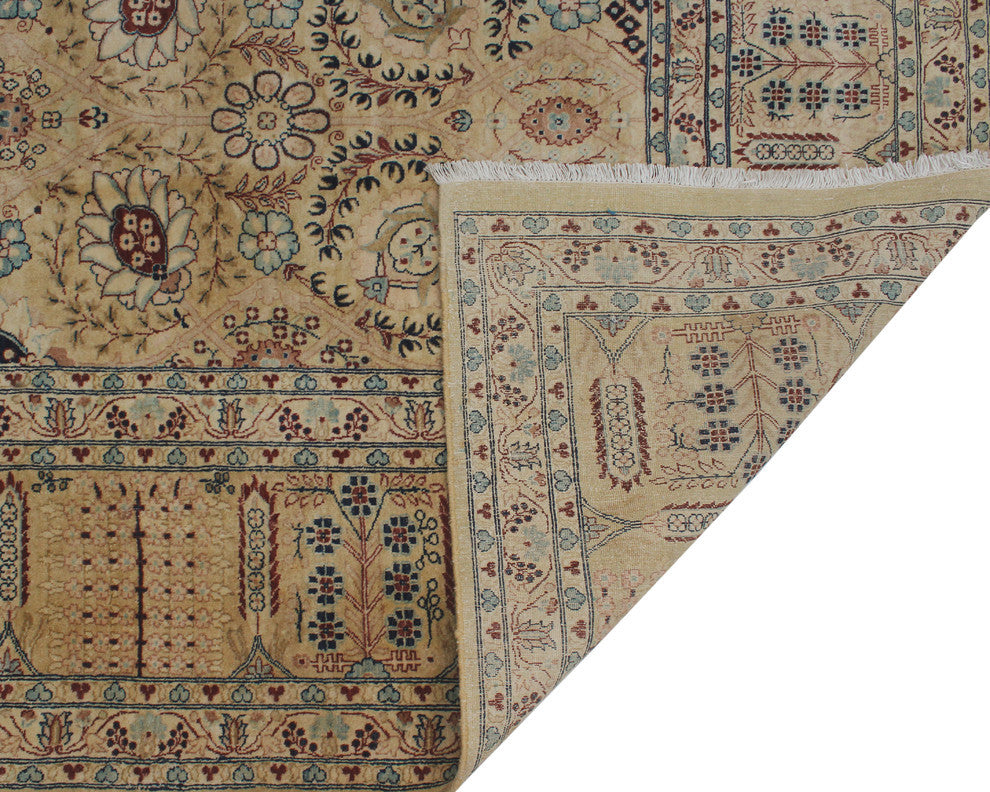 Vegetable Dyed Versailles Kahsan Beige Rug, 8'11x11'8
