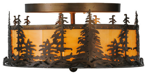 16W Tall Pines Flushmount