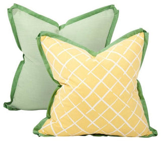 Howard Elliott Madcap Cottage Cove End Daffodil 24" x 24" Pillow - Down Insert