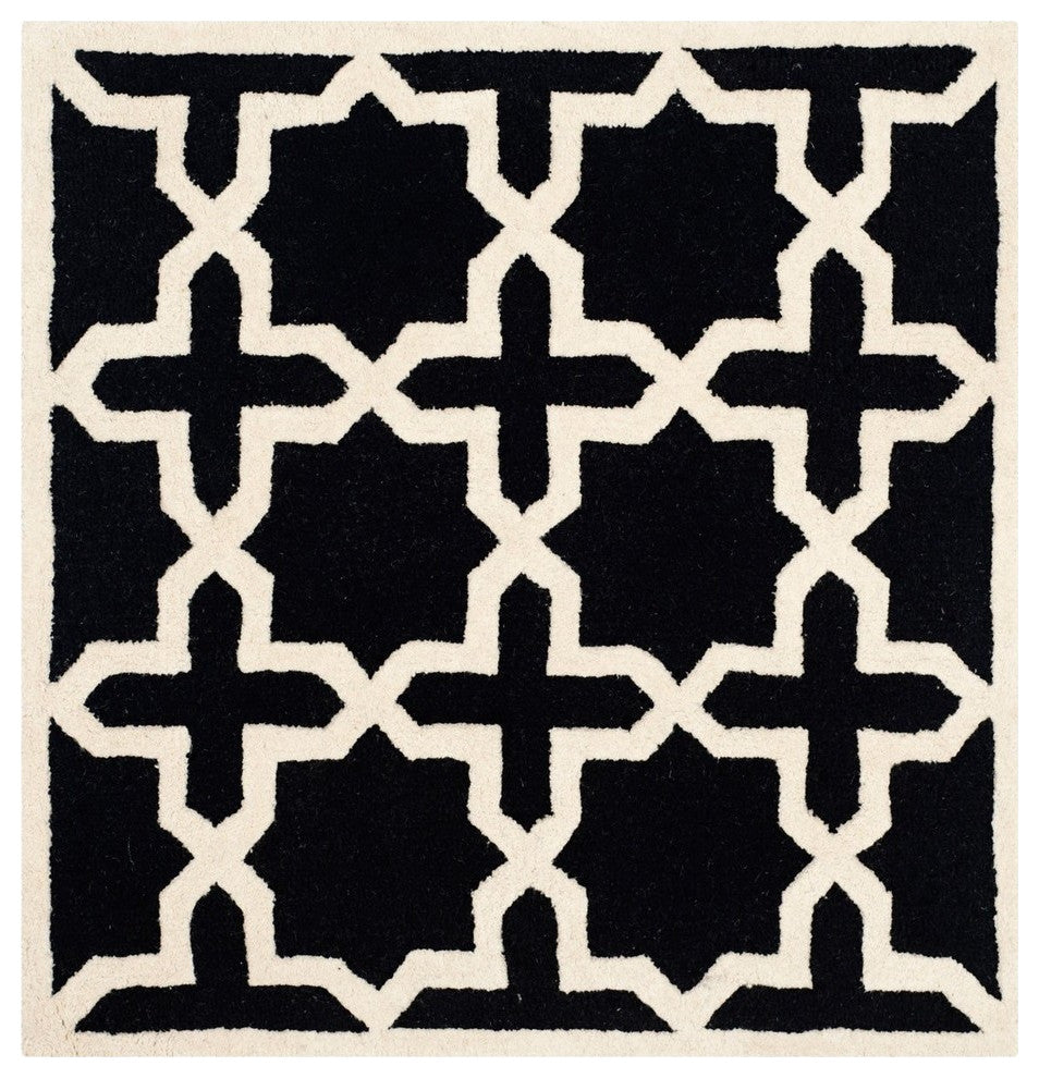 Safavieh Cambridge CAM125E 4' Square Black Rug