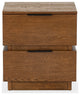 Safavieh Couture Titus 2 Drawer Nightstand, Medium Oak
