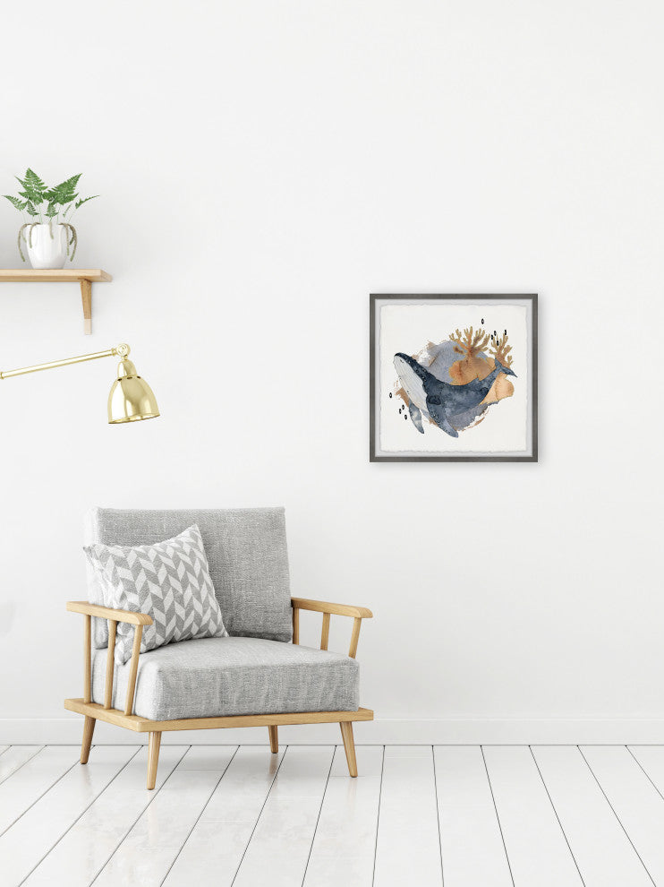 "Rule the Waters" Framed Painting Print, 18x18