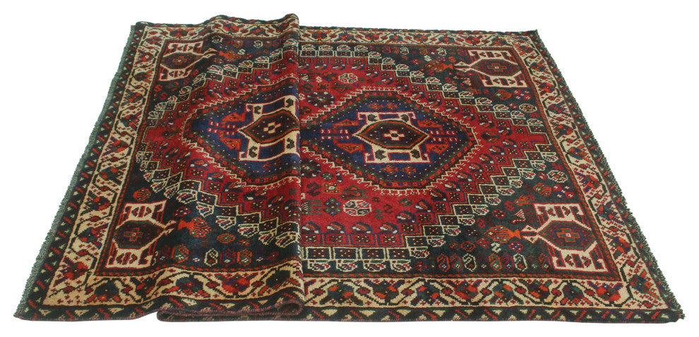 Vintage Distressed Nan Red Rug