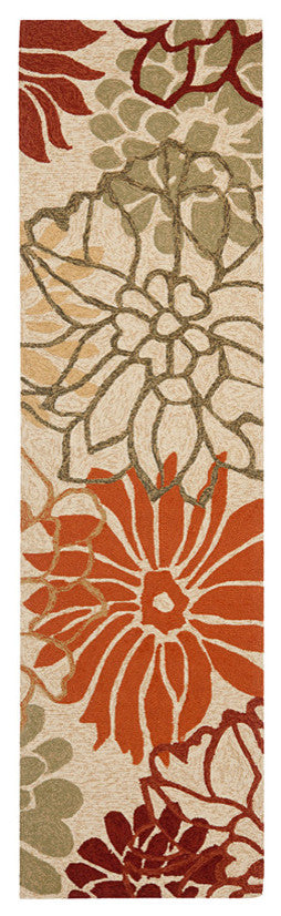 Safavieh Four Seasons Frs222A Floral Outdoor Rug, Beige/Multi, 5'0"x7'0"