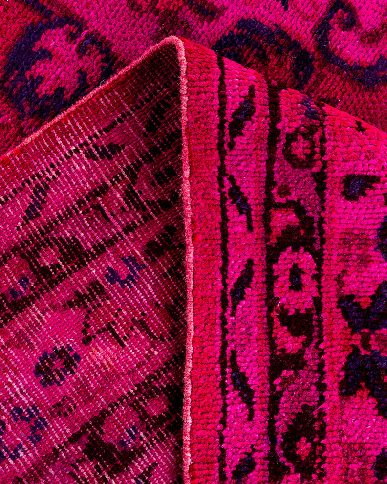 Fine Vibrance, One-of-a-Kind Handmade Area Rug Pink, 7' 1" x 8' 5"