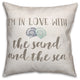Coastal Beach Love Spun Poly Pillow, 18x18