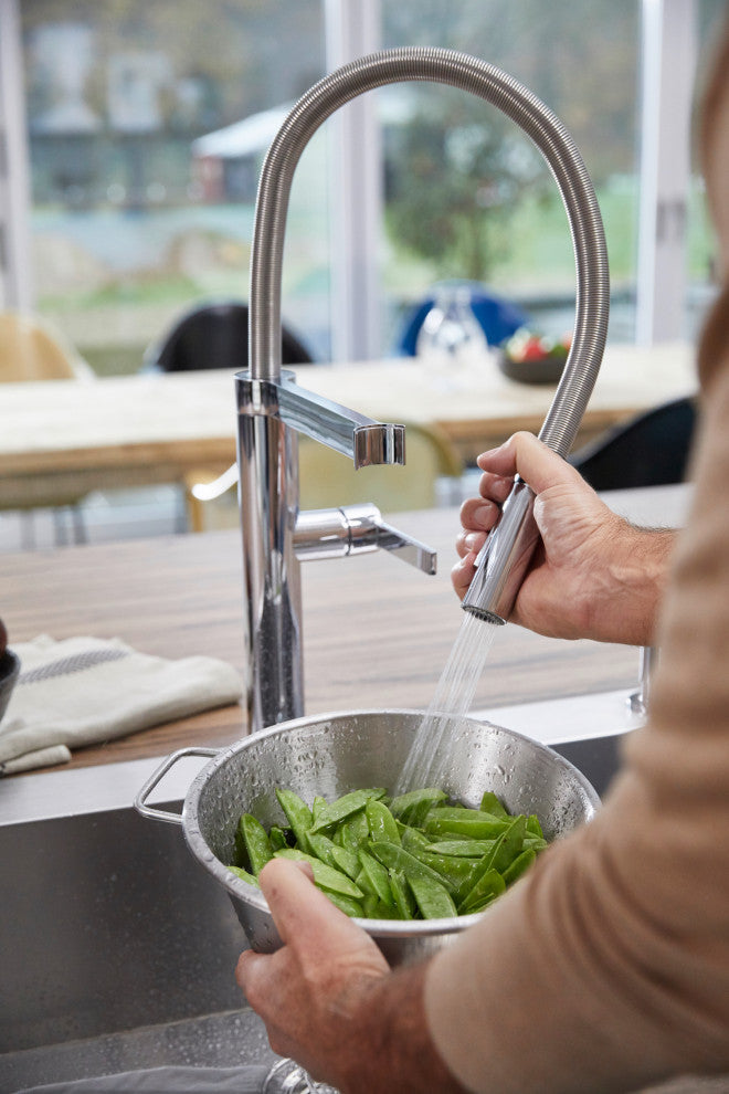 Blanco 441405 Culina 1-Handle High-Arc Kitchen Faucet, Chrome
