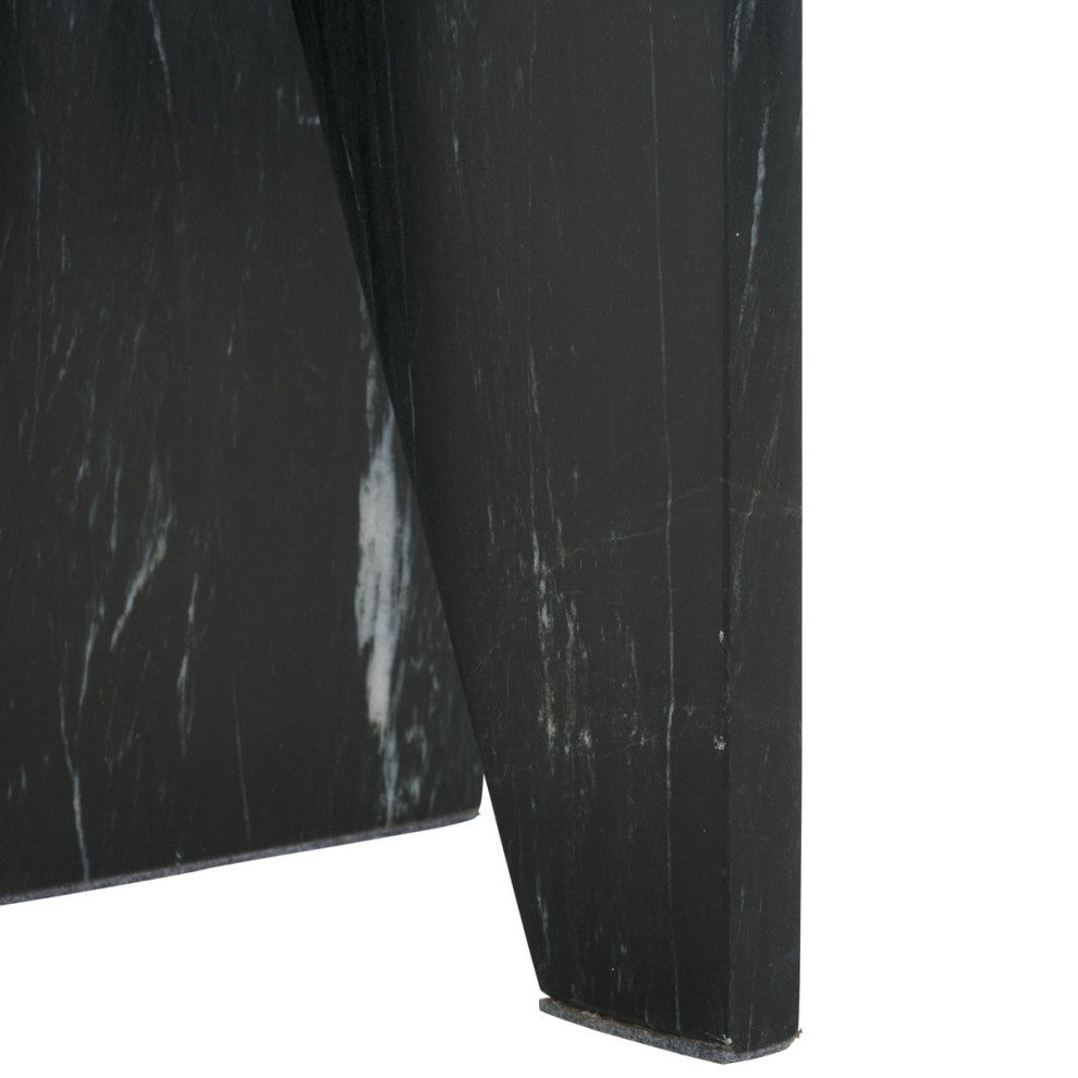 Safavieh Couture Devlin Marble Drink Table, Black