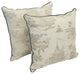 18" Corded Throw Pillows With Inserts, Cream, Set of 2