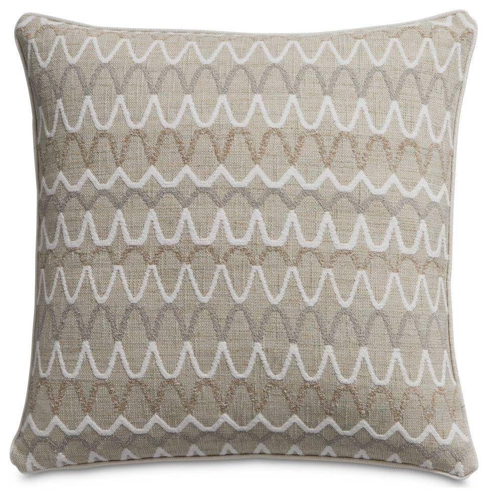 Moonbeam Whitney 19" Square Throw Pillow, Set of 2, Natural