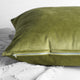 Heritage Plush Velvet Cushion Cover Pair, Retro Green, 18w X 18l