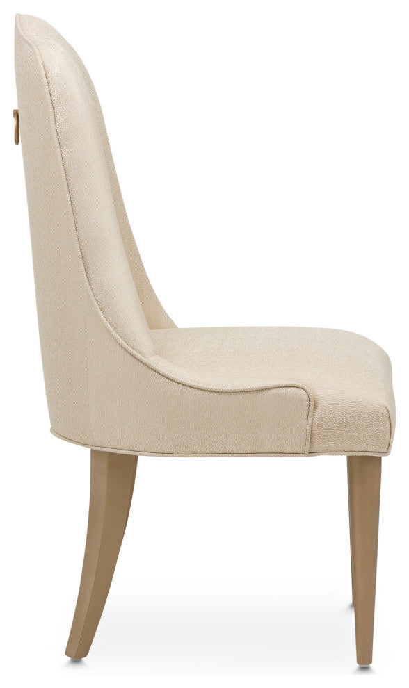 Malibu Crest Dining Side Chair, Set of 2 - Sahara/Burnished Gold