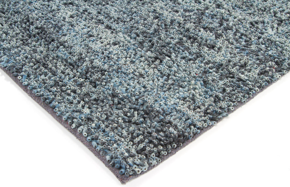Ambiance Contemporary Area Rug, Blue Gray, 9''x13'' Rectangle