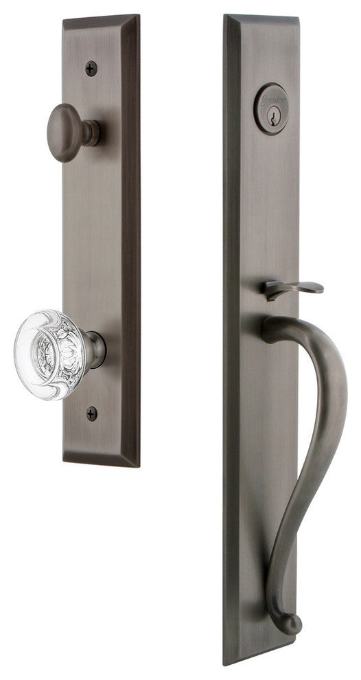 Fifth Avenue 1-Piece Dummy Handleset, S Grip and Bordeaux Knob, 849318
