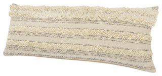 Gold Thread Luxury Throw Pillow