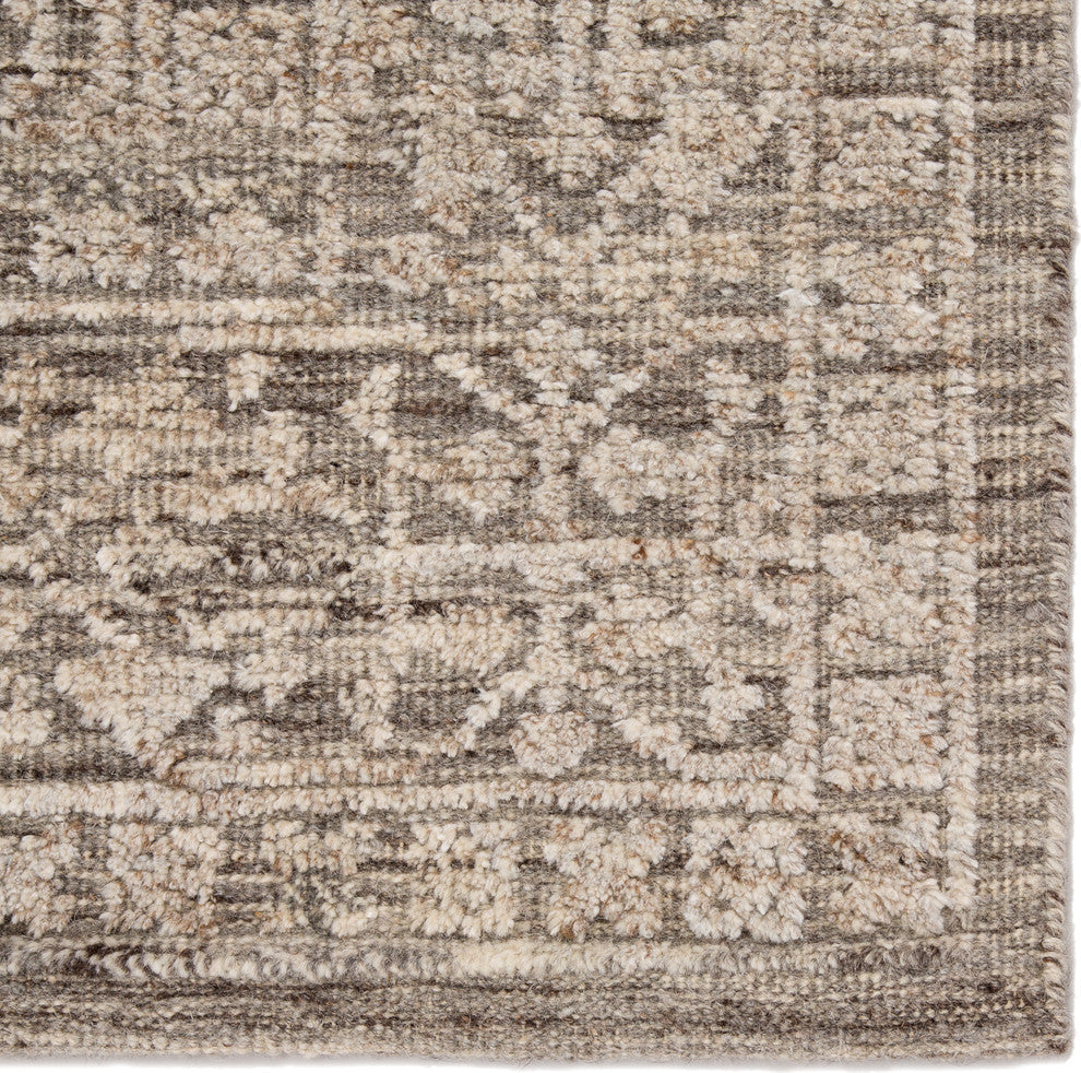 Jaipur Living Sian Knotted Floral Gray/Beige Area Rug, 8'10"x12'9"