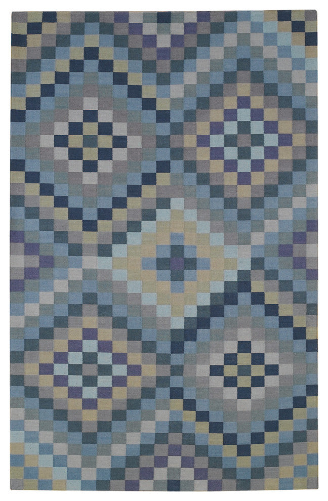 Capel Williamsburg Sunshine & Shadow Slates 3619_400 Flat Woven Rugs - 5' X 8' 6