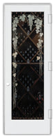 Wine Door - Vineyard Grapes Trellis - Primed - 28" x 84" - Knob on Left -...